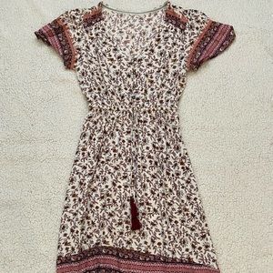 Women’s Flutter Short Sleeve Smocked Detail Dress